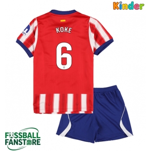 Atletico Madrid Koke #6 Replik Heimtrikot Kinder 2026-27 Kurzarm (+ Kurze Hosen)